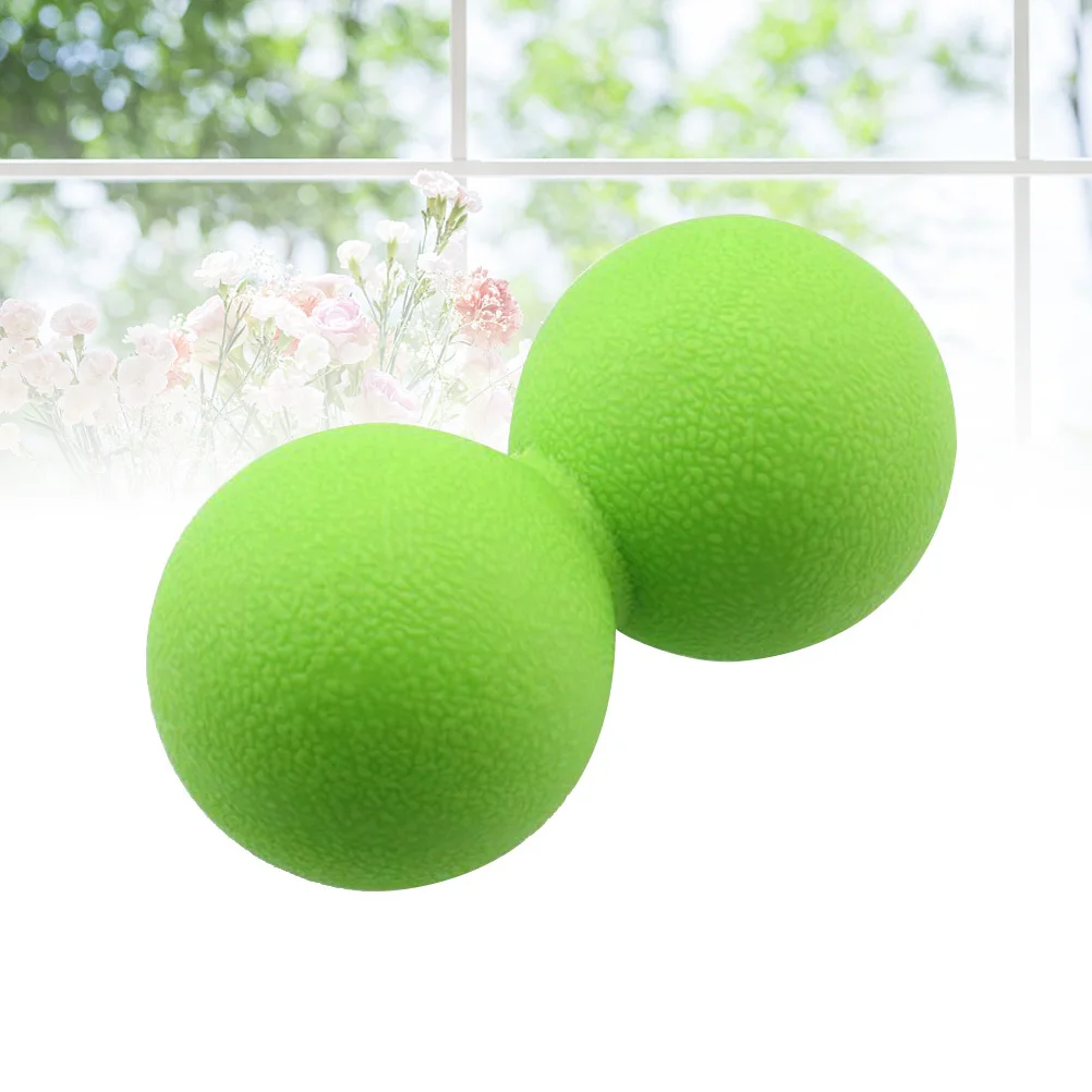 

Peanut Massage Ball Green Double Body Roller For Muscle Pain Relief Myofascial Release Yoga Fitness Stretching Tool Body