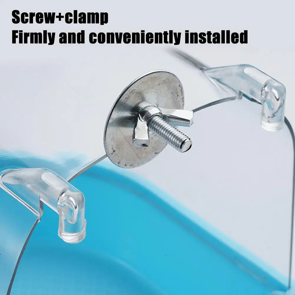 Transparent Bird Bath Tub Splash-Proof PP Shower for Parrots Lovebirds Bird Bathtub with Hanging Hooks Acrylic Bird Bath Cube - view 4