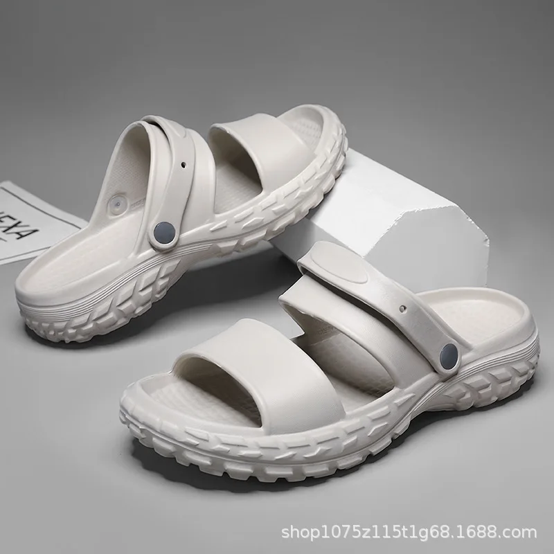 ​ Sandalias sin cordones para hombre y mujer, diseño transpirable con punta abierta, suela antideslizante, zapatos cómodos de verano y calzado informal ligero