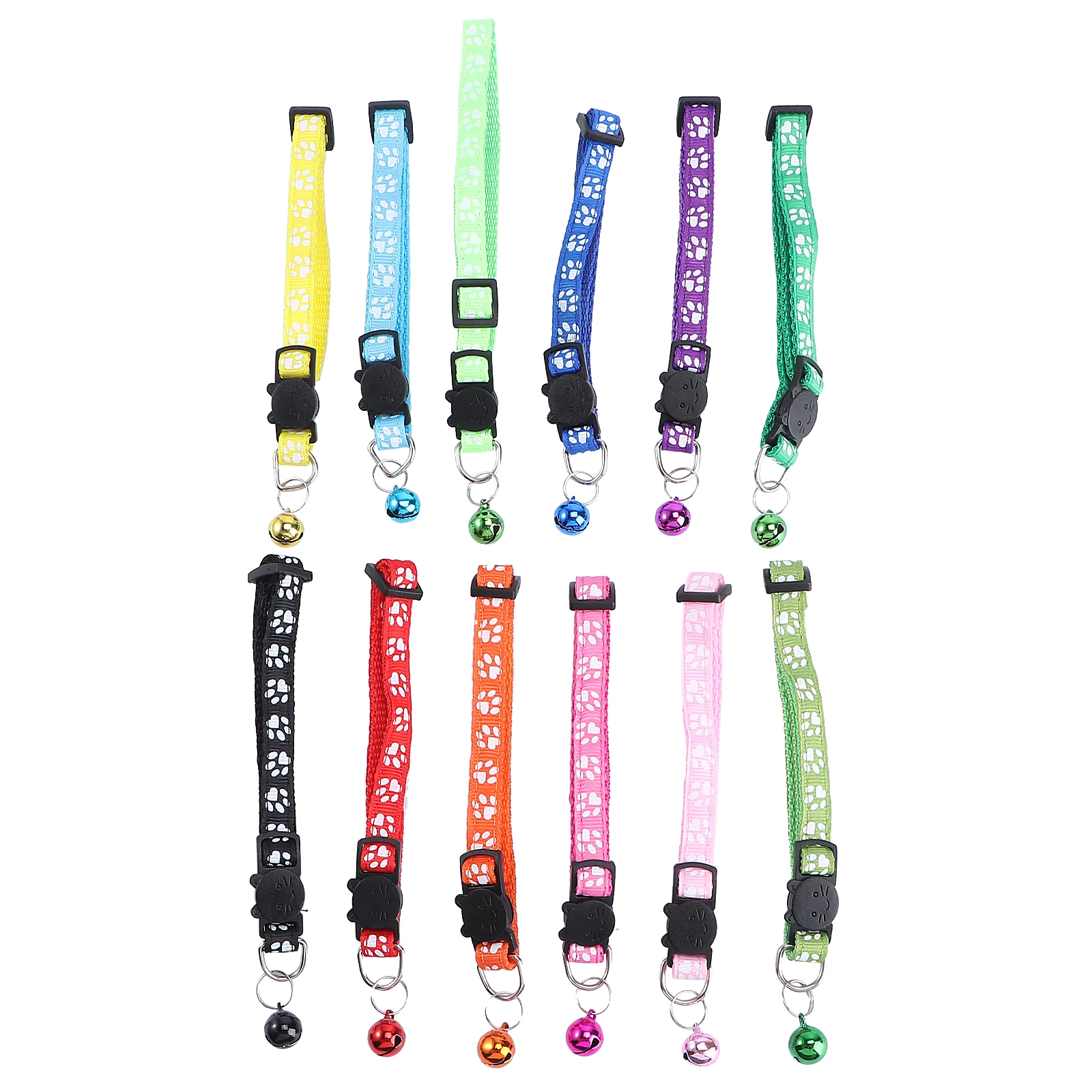 

12pcs Pet Neckband Adjustable Decorative Collar Fashion Choker Comfortable Daily Choker Wear Accessory For Puppy