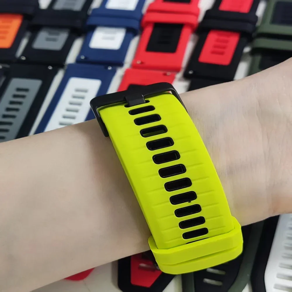 حزام سيليكون رياضي لـ Amazfit BIP6 BIP 5 UNITY 20 مللي متر/22 مللي متر سوار معصم GTR4/3/2/Pro/GTR 47 مللي متر/GTS/2/2e/3/4/GTS2 سوار صغير