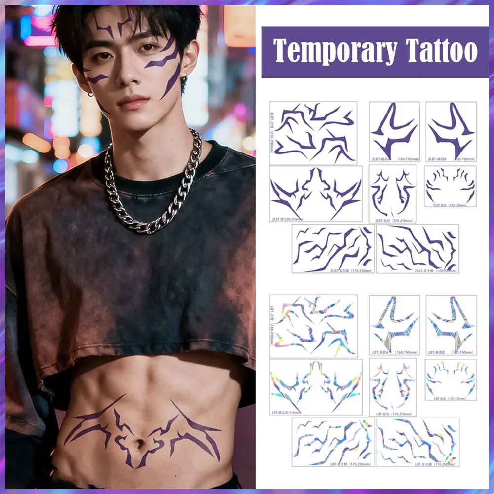 KPop شيطان الصيادين مجموعة الوشم المؤقت رومي و جينو أنماط حفلة عيد ميلاد أنيمي ملصقات الأولاد هالوين تأثيري رومي الوشم