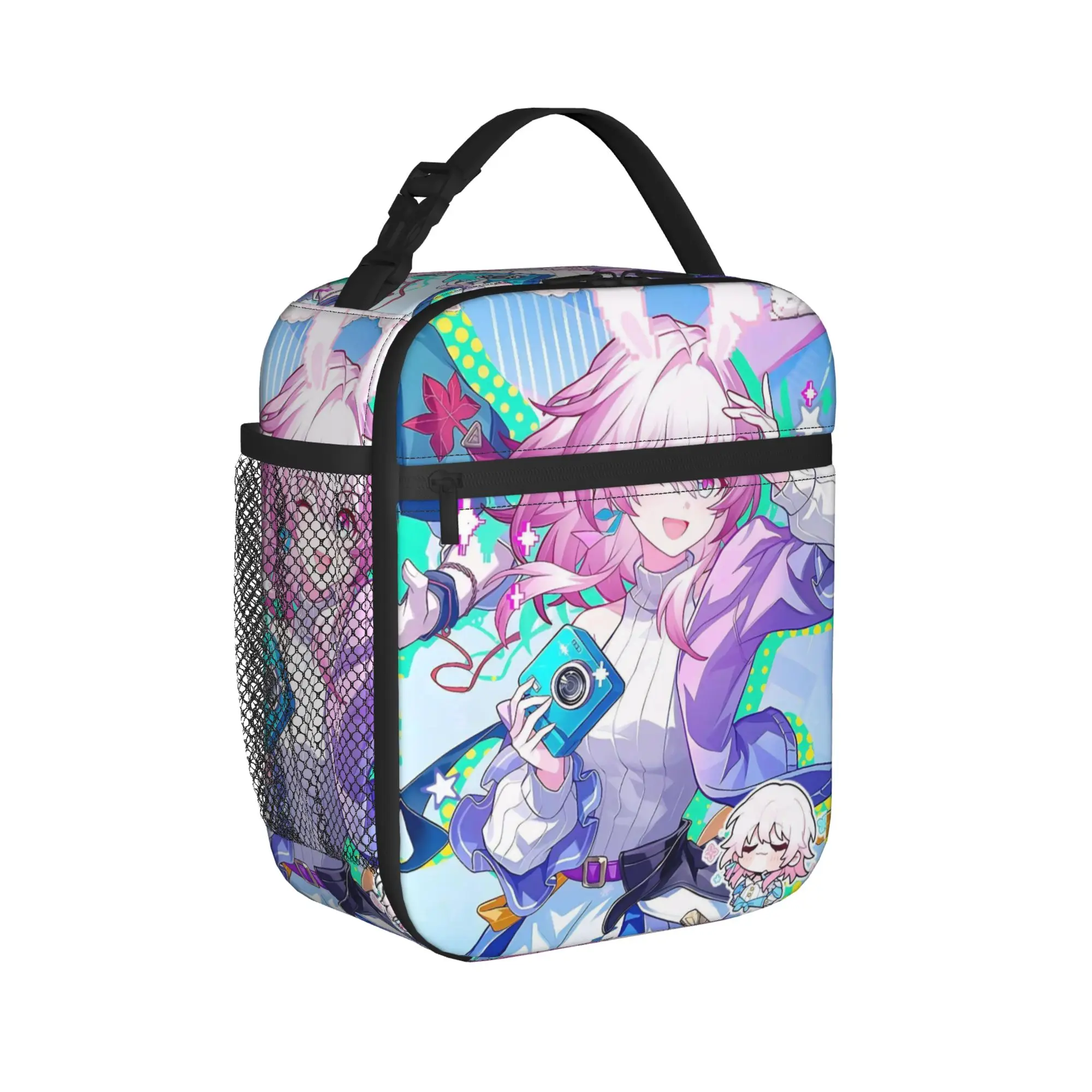 Honkai Star Rail Merch Insulated Lunch Bag For School Office  Storage Food Boxes Portable Cooler Thermal Lunch Boxes