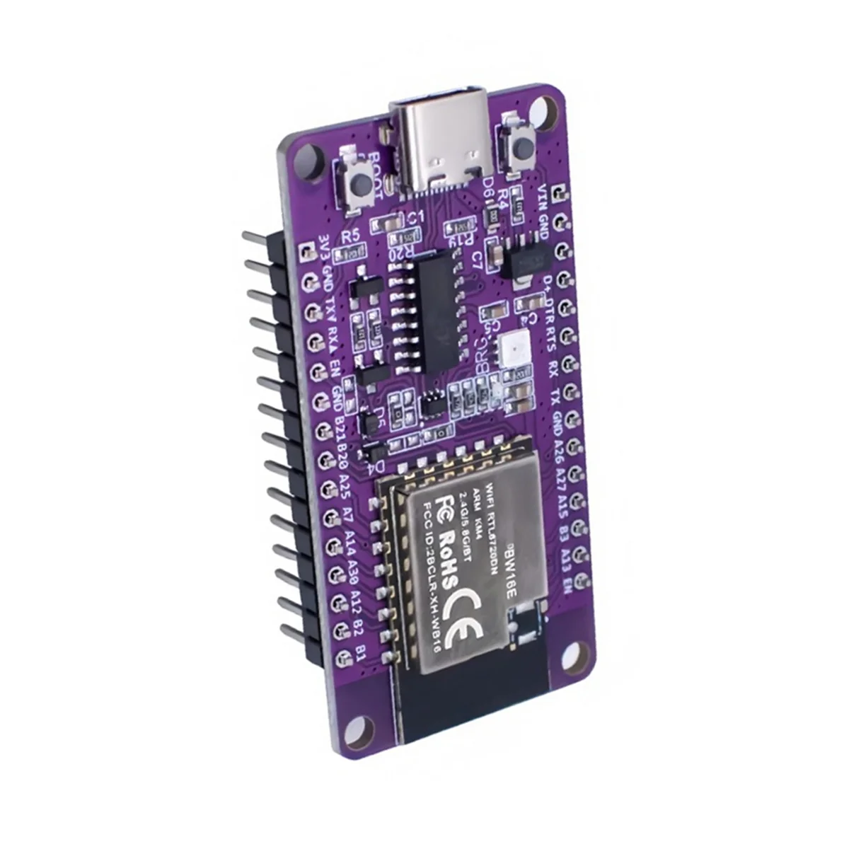 Módulo BLE Bluetooth WiFi de doble banda RTL8720DN eficiente soldado