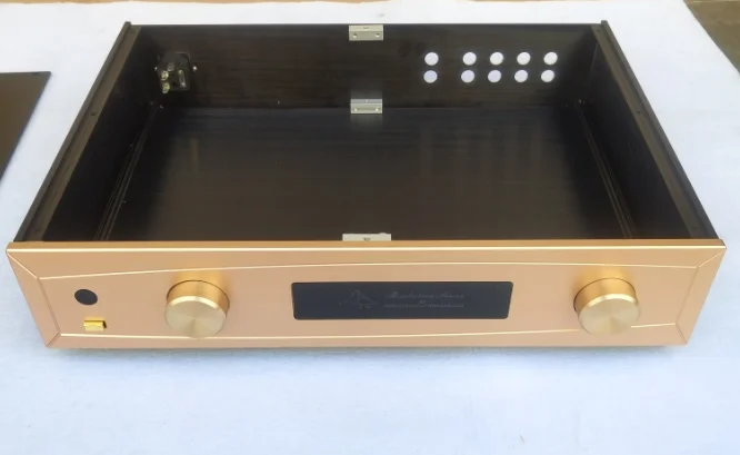 Алюминиевый корпус усилителя, корпус домашнего аудио предусилителя, Hi-Fi DIY коробка (W436*H90*D30