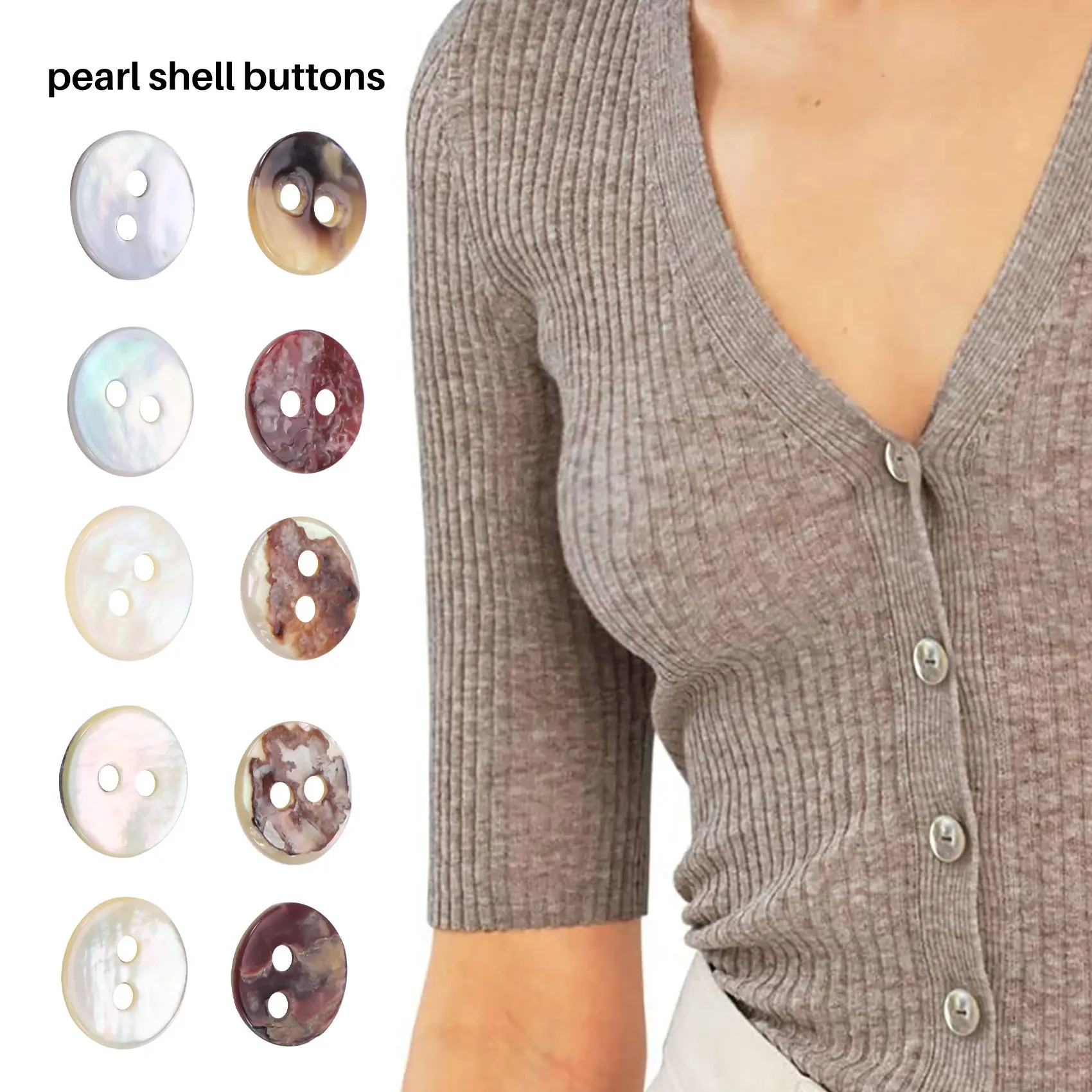정성적 100 x 8 mm 진주 단추 진주 껍질 둥근 머리의 어머니