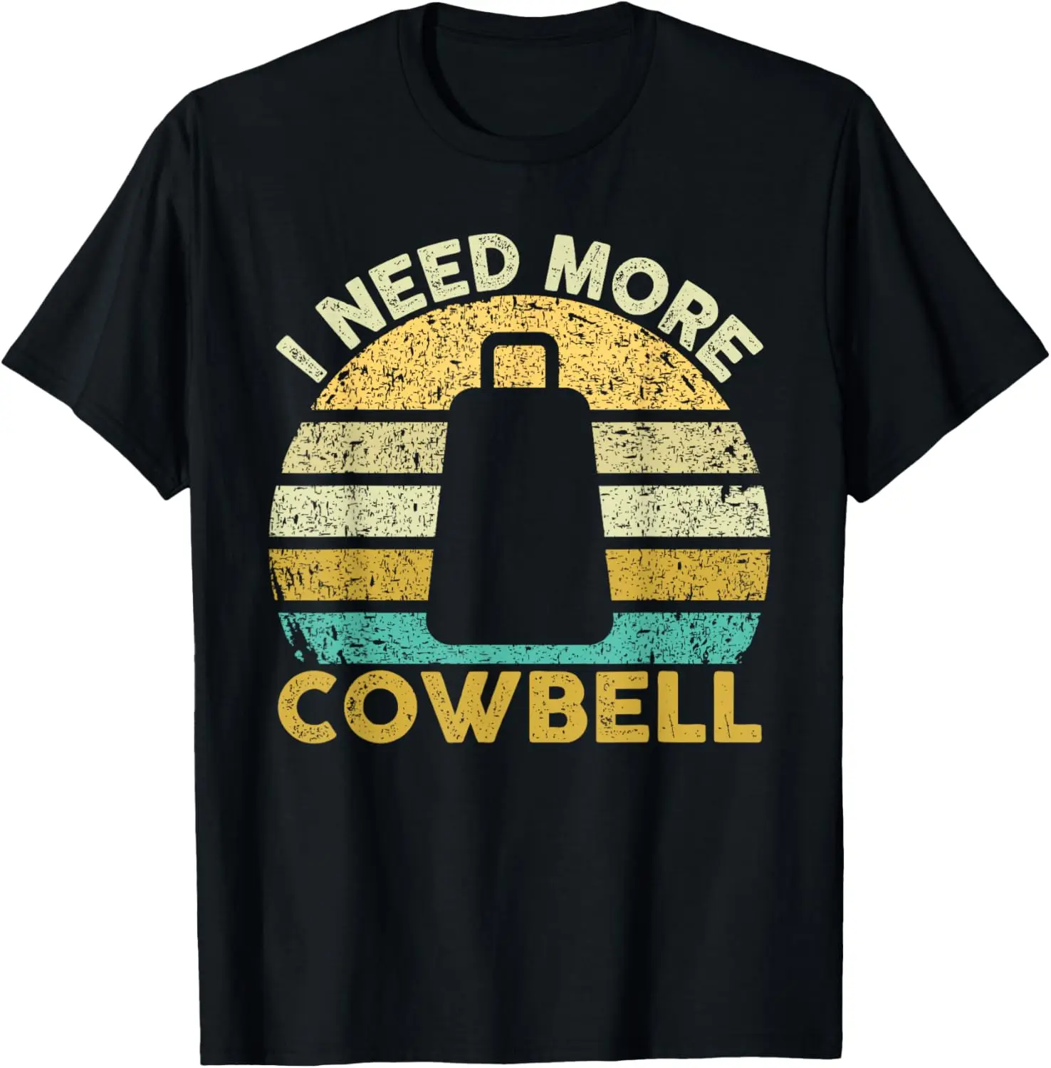 

Cow Bell More Cowbell Винтажная забавная забавная футболка барабанщика Cowbell