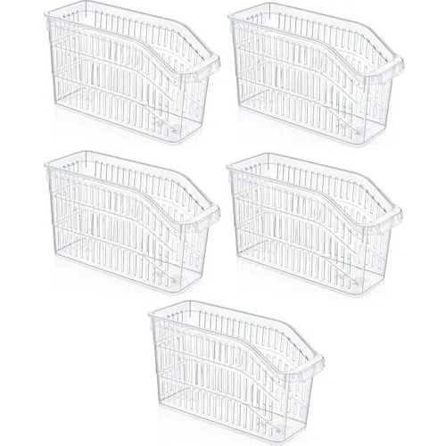 Sas Refrigerator Basket Cabinet Interior Regulator Basket Organizer Transparent 5 Pcs 30 X17X16