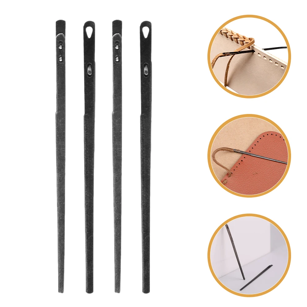 

4 Pcs Sewing Needles Art and Thread Set Knitting Hand Multipurpose Crafting for Silver Bookbinding