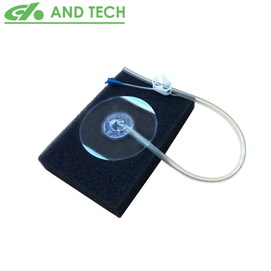 

2025/NPWT VSD VAC negative pressure wound therapy wound care drainage dressing kit PU foam film debridment diabetic feet solutio