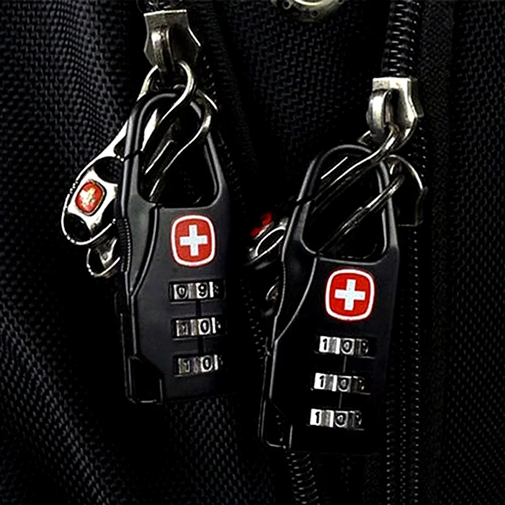 

Portable Alloy Mini Lock Padlock Outdoor Travel Luggage Zipper Backpack Handbag Safe Anti-theft Combination Code Number Lock