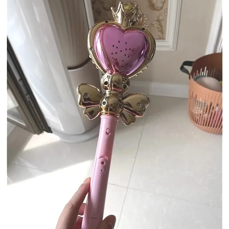 37cm 코스프레 액세서리 Henshin 스틱 음악 빛나는 하트 스틱 코스프레 소녀 지팡이 매직 세일러 문 크리스탈 파티 쇼 소품