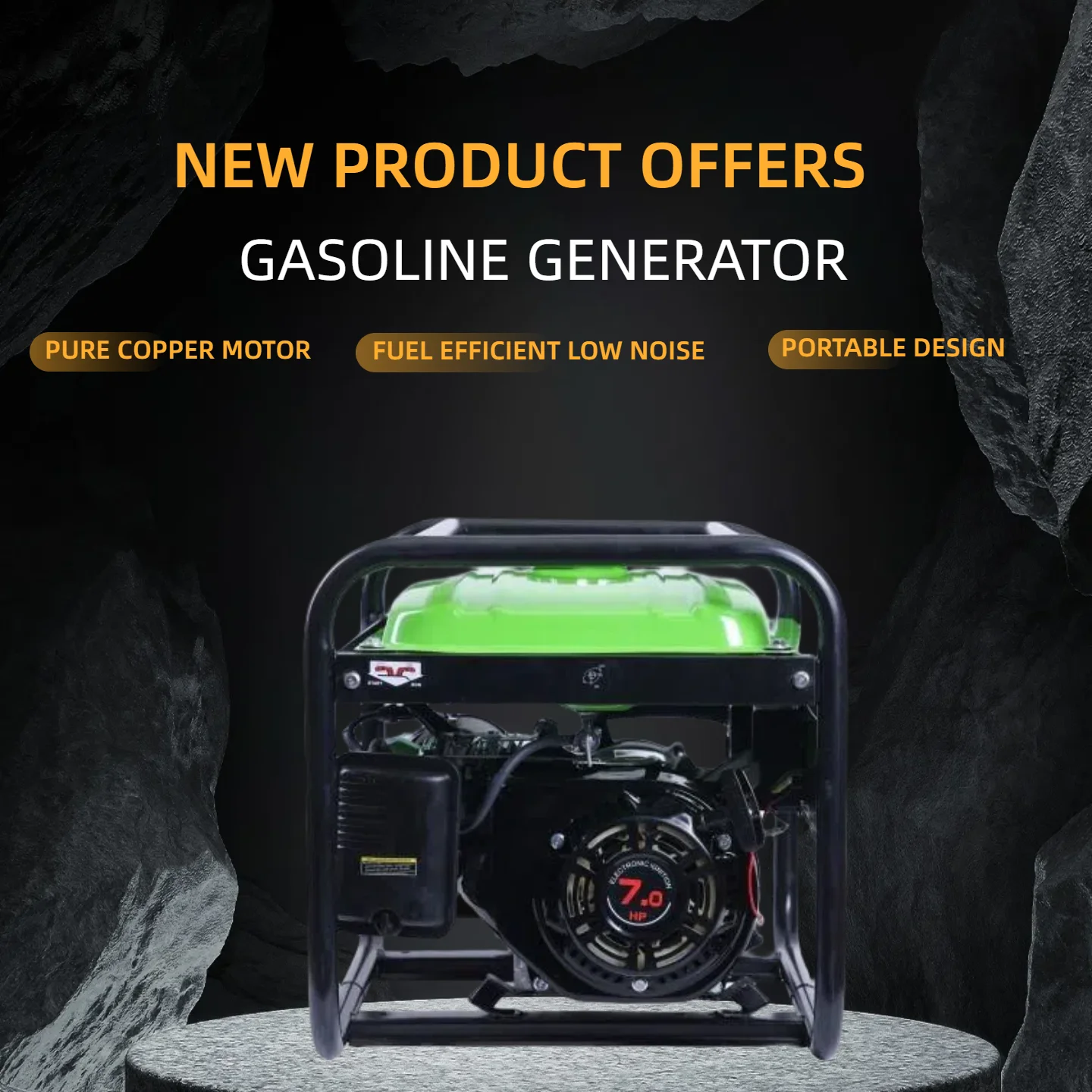 

Inverter Generator Set Quiet and Lightweight Electric Plant Current Generator 220v Ready-to-use Camping Electricity Customizable