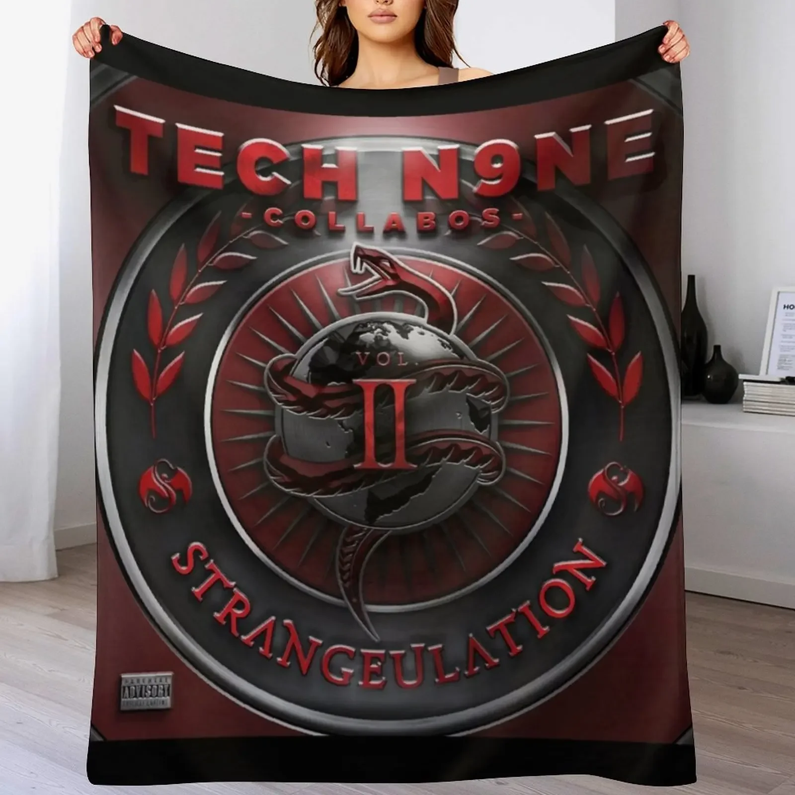 

Tech N9ne strangeulation vol ii Throw Blanket Furry Polar Luxury Brand Giant Sofa Blankets