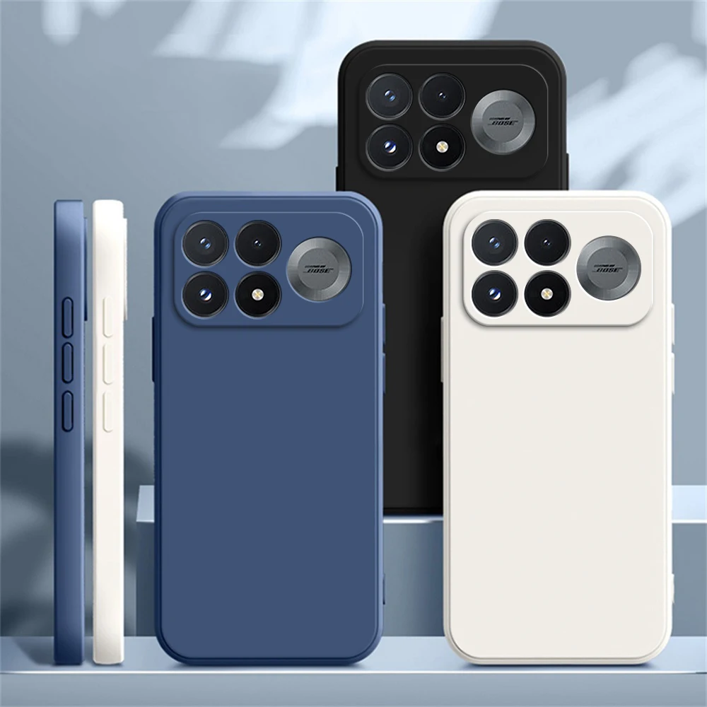 Flüssigsilikon-Handyhüllen für Xiaomi Poco F9 Ultra Pro F9Ultra F9Pro 5G Kameraschutz Einfache Stoßfeste Original-Rückabdeckung