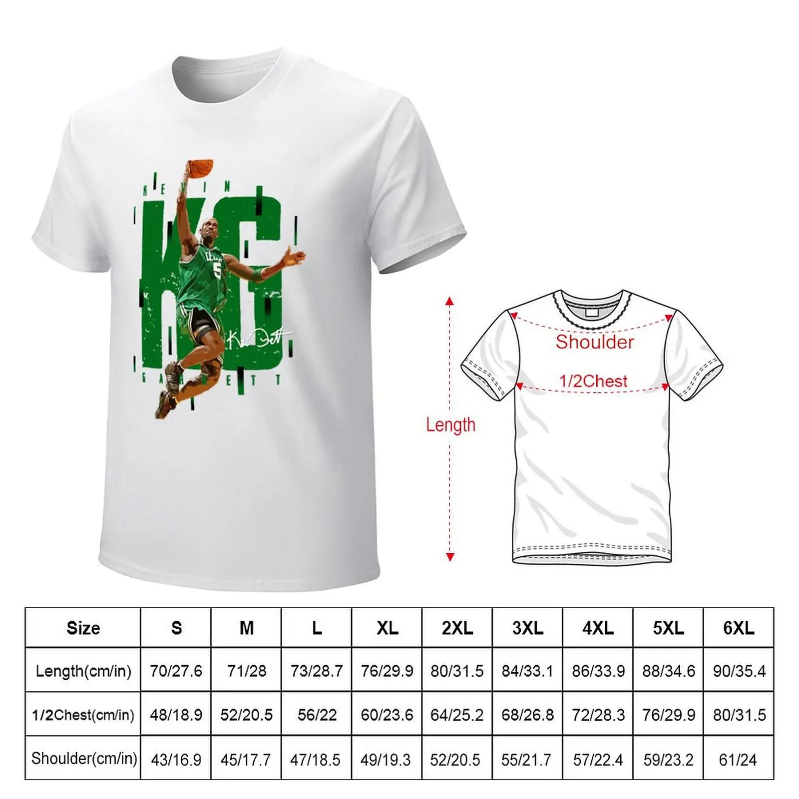 Kevin Garnett T-Shirt Aesthetic clothing anime clothes big and tall t shirts for men