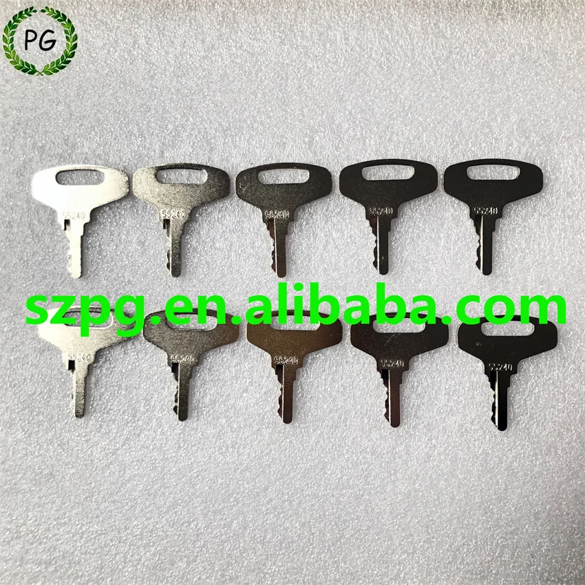 10PCS 55240 key For Kubota Thomas Broce Gehl Kalmar Tractor Skid Steer Loader Cub Cadet Sweeper Electric Lift 66711-55240