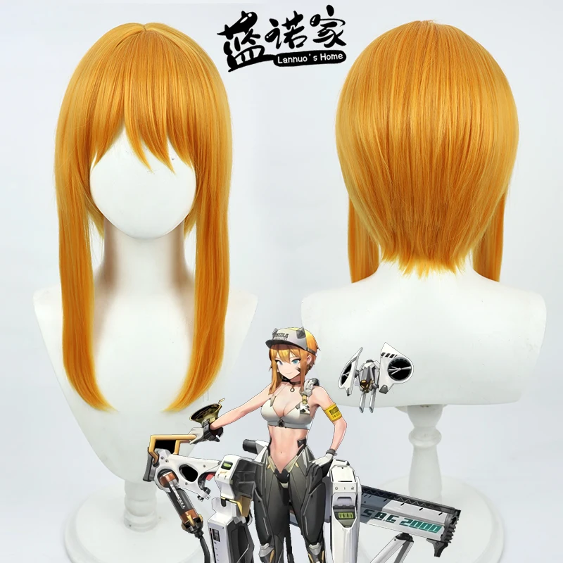 

Game Goddess of Victory Nikke Maxwell Cos Cosplay Wig Halloween Carnival Party Props Synthetic Hair Heat Resistant Fiber+Wig Cap