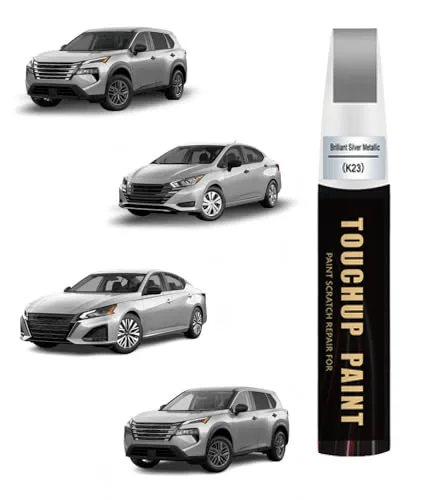 K23 Brilliant Silver Metallic Touch Up Paint Compatible with Nissan Exact Match Touch Up Paint Car Scratch Repair