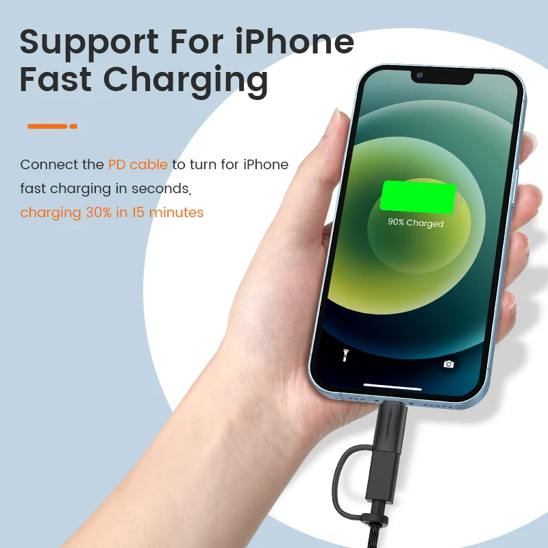 Olaf OTG USB C To Lightning Adapter For iPhone 14 13 12 PD30W Fast Charging Otg Type C Female to Lightning Male Converter