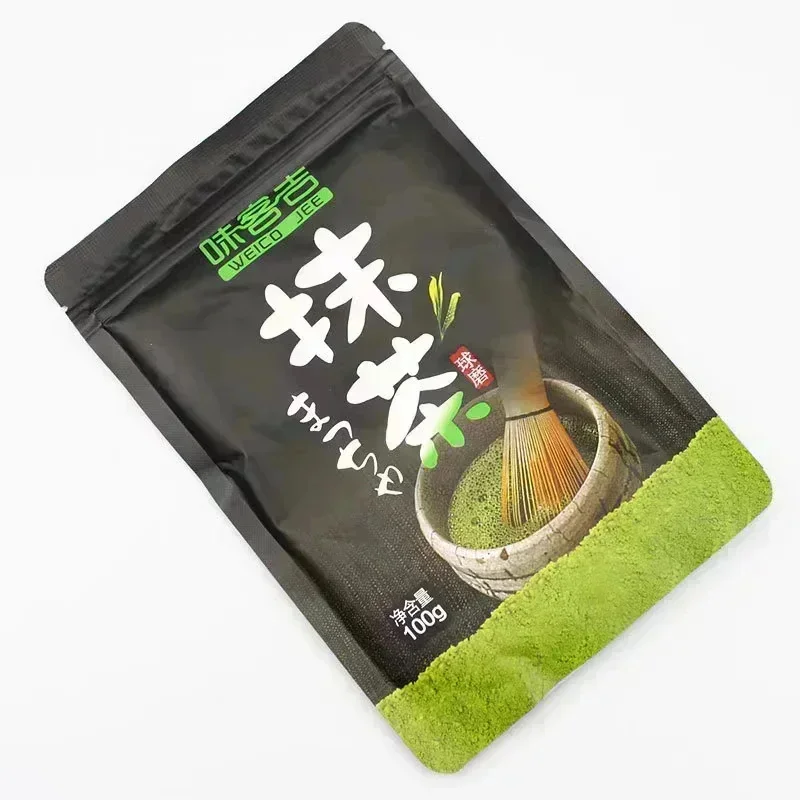 Wholesale 100% Natural Matcha Powder 100g/bag Milk Drink Green Tea Dessert Cake Edible Baking Ingredients Ice Cream Tools