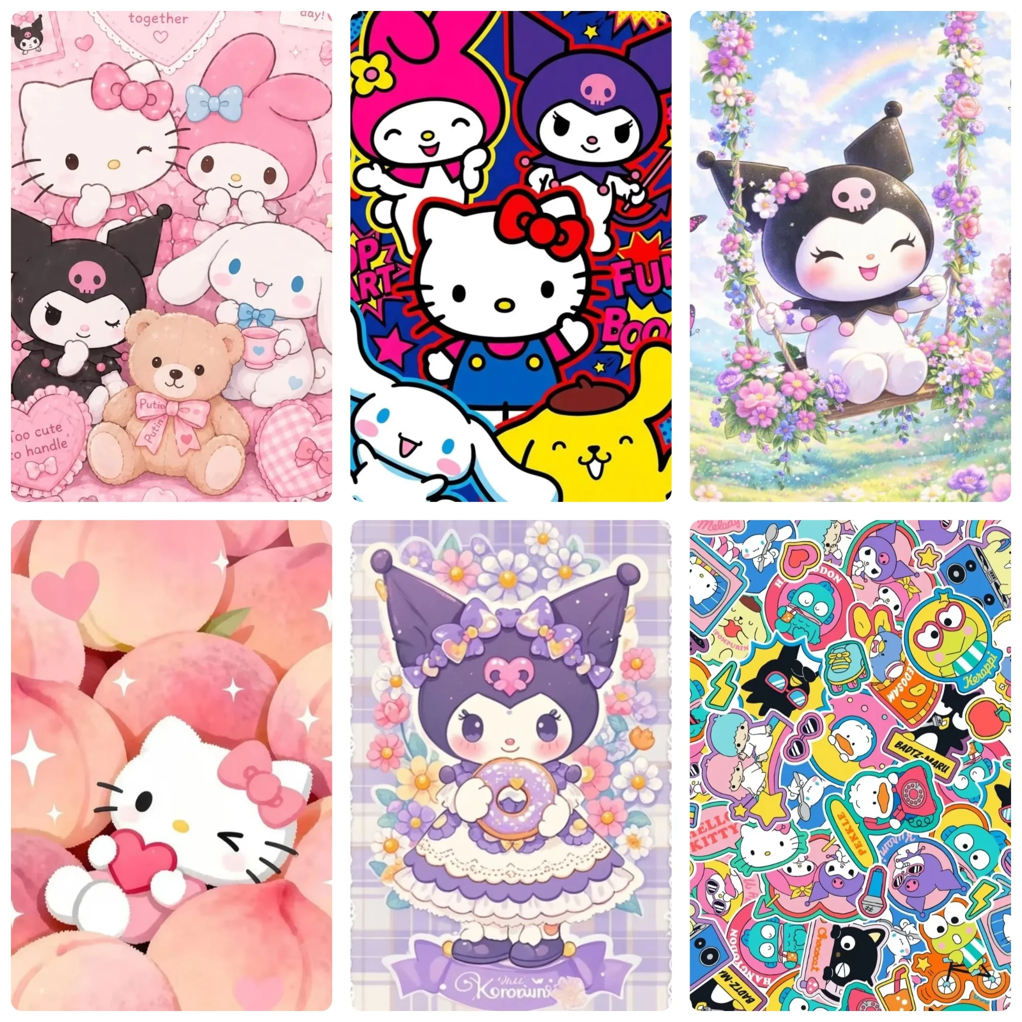 500/1000/1200/2000PCS Puzzle Sanrio Kawaii Anime Jigsaw Modern Home Decor Family Interactive Gift Holiday Gifts