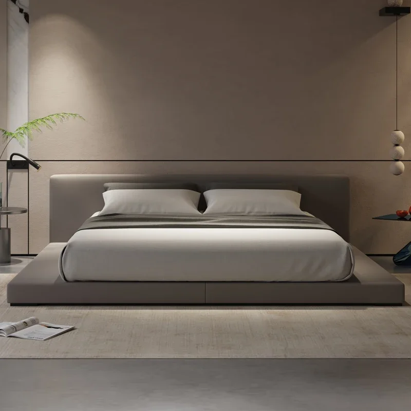 Design Conbedfortable Bed Minimalist Fashionable Tatami Create Modern Bed Fashionable Nordic Home Cama De Casal Beds Furniture