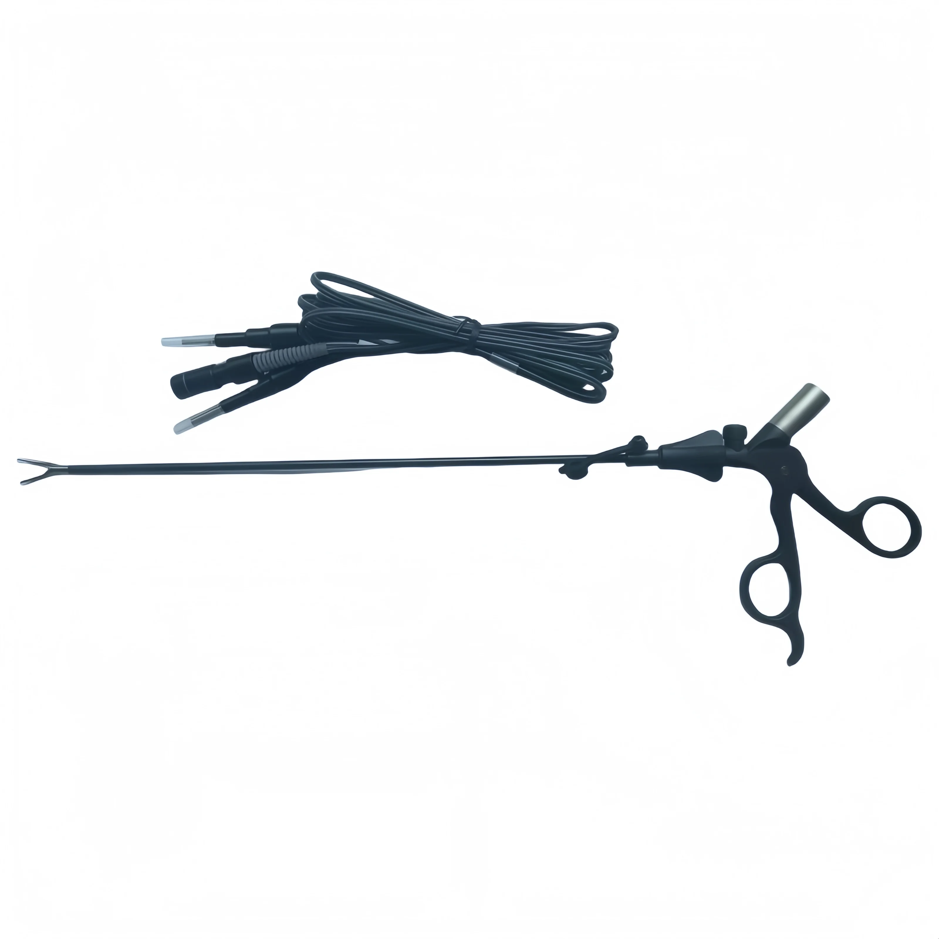 2026 New 5mm Insulated Laparoscopic Bipolar Forceps Cable Manual Power Source For Veterinarians