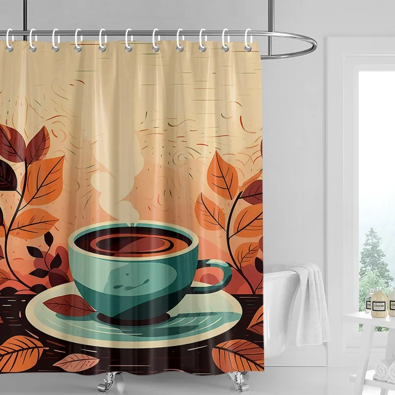 

Абстрактная художественная иллюстрация, занавеска для душа в ванной, водонепроницаемая ткань, современная скандинавская занавеска для ванной комнаты, занавеска для душа 180x200 см