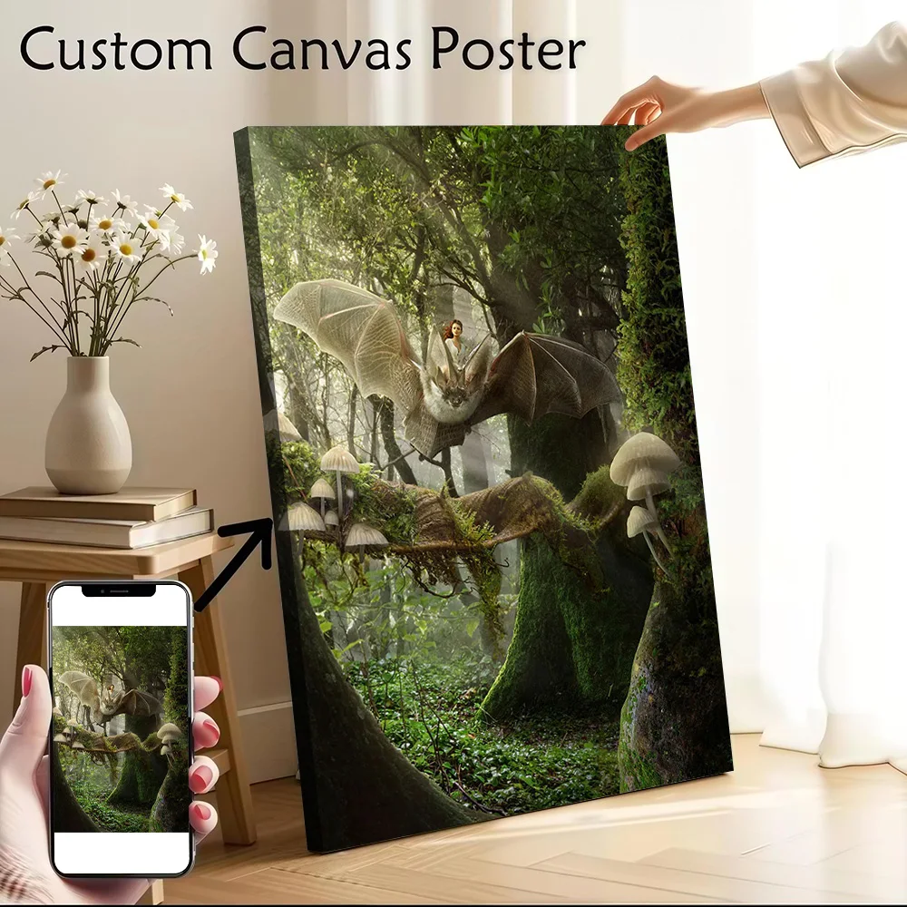 Forest Flight Printed Canvas Poster Custom Pictures Wall Art Canvas Painting for Wand Deko Home and Decoration Room Decorations