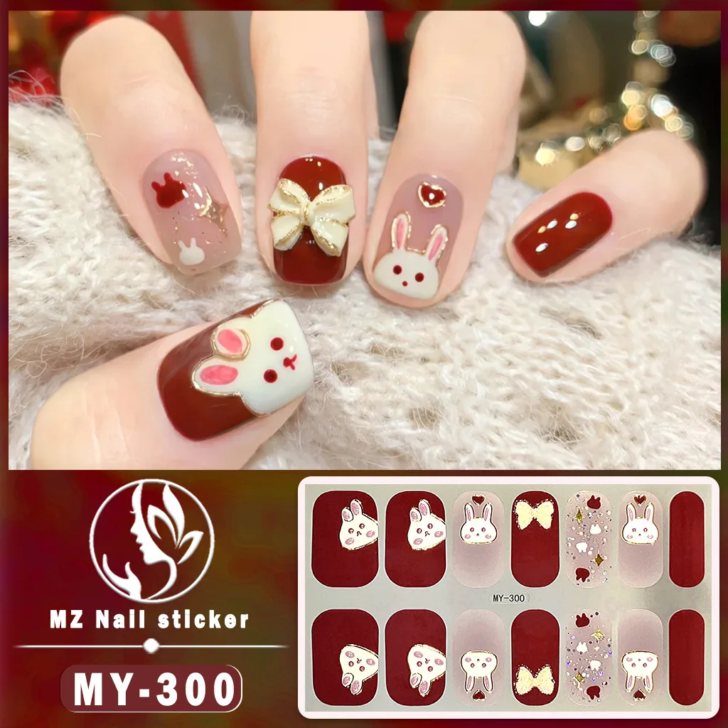 Envolturas de cobertura completa, pegatinas para uñas, calcomanías completas para uñas, envolturas de tira con brillo degradado de mármol, decoraciones autoadhesivas para decoración de uñas