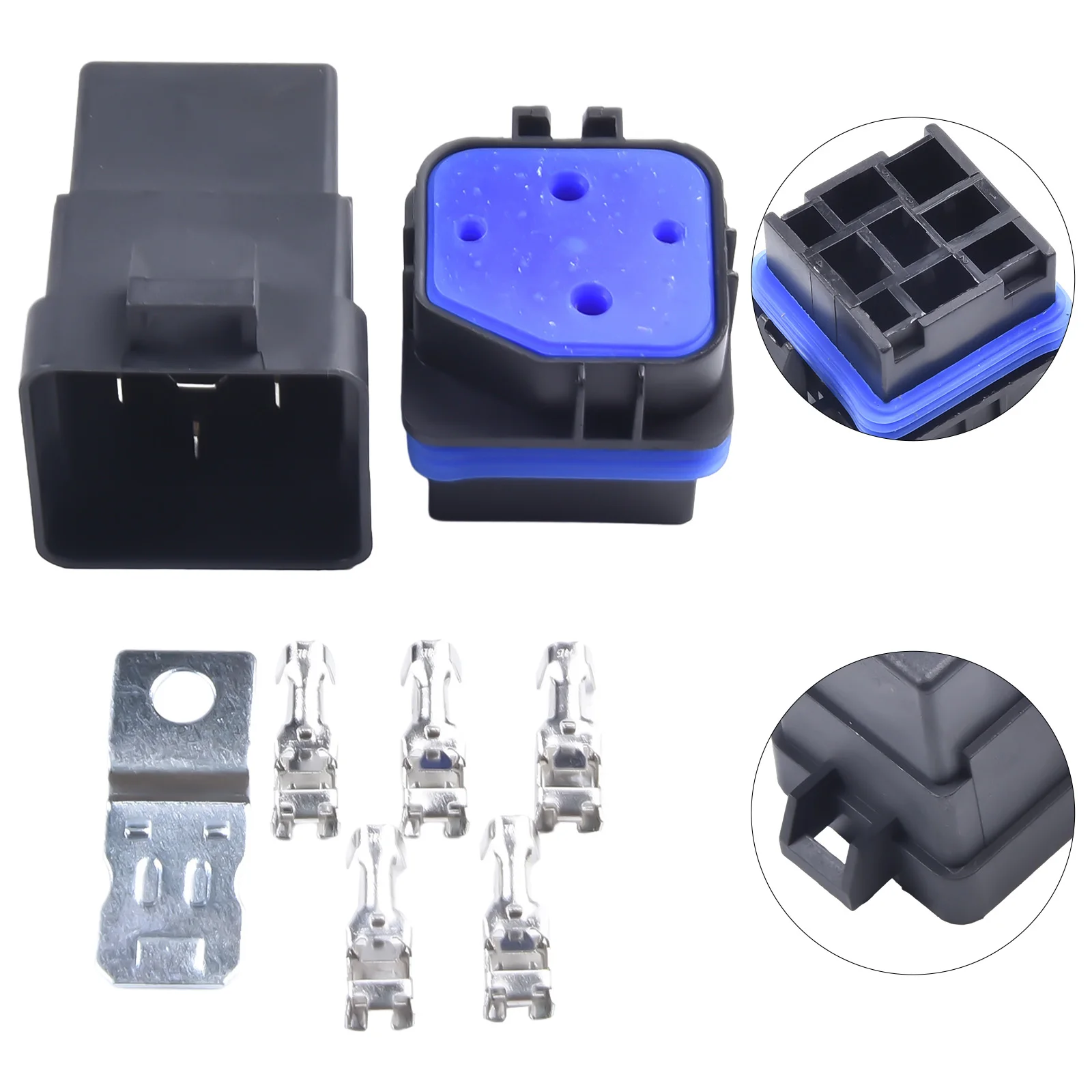 

1 Set Relay Car Repartment Accessories 45mm*32mm 560W On/Off Plastic And Metal Relay Fits Most Cars Boats Switch Relay