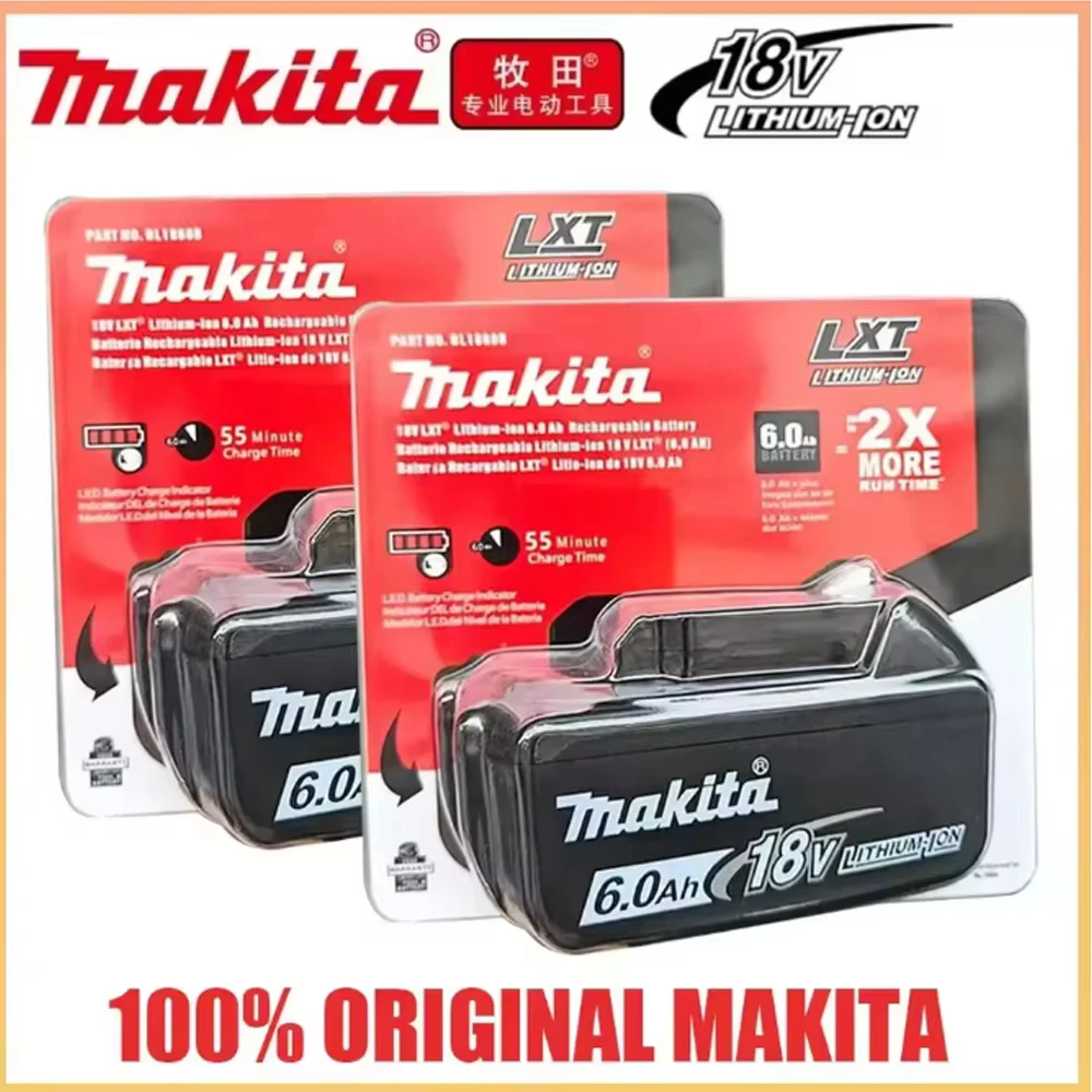 Image of 100% originaler Makita-Akku, 18V Werkzeug-Lithium-Akku 6Ah/5Ah 9Ah für Makita DTW700 DDF487 DTD173 DGA404 HR140D DJV182