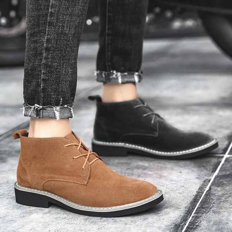 Boots Elevator Shoes Height Increase Shoes for Men Business Height Increase Insole 6CM Wedding Formal Shoes Black Leather