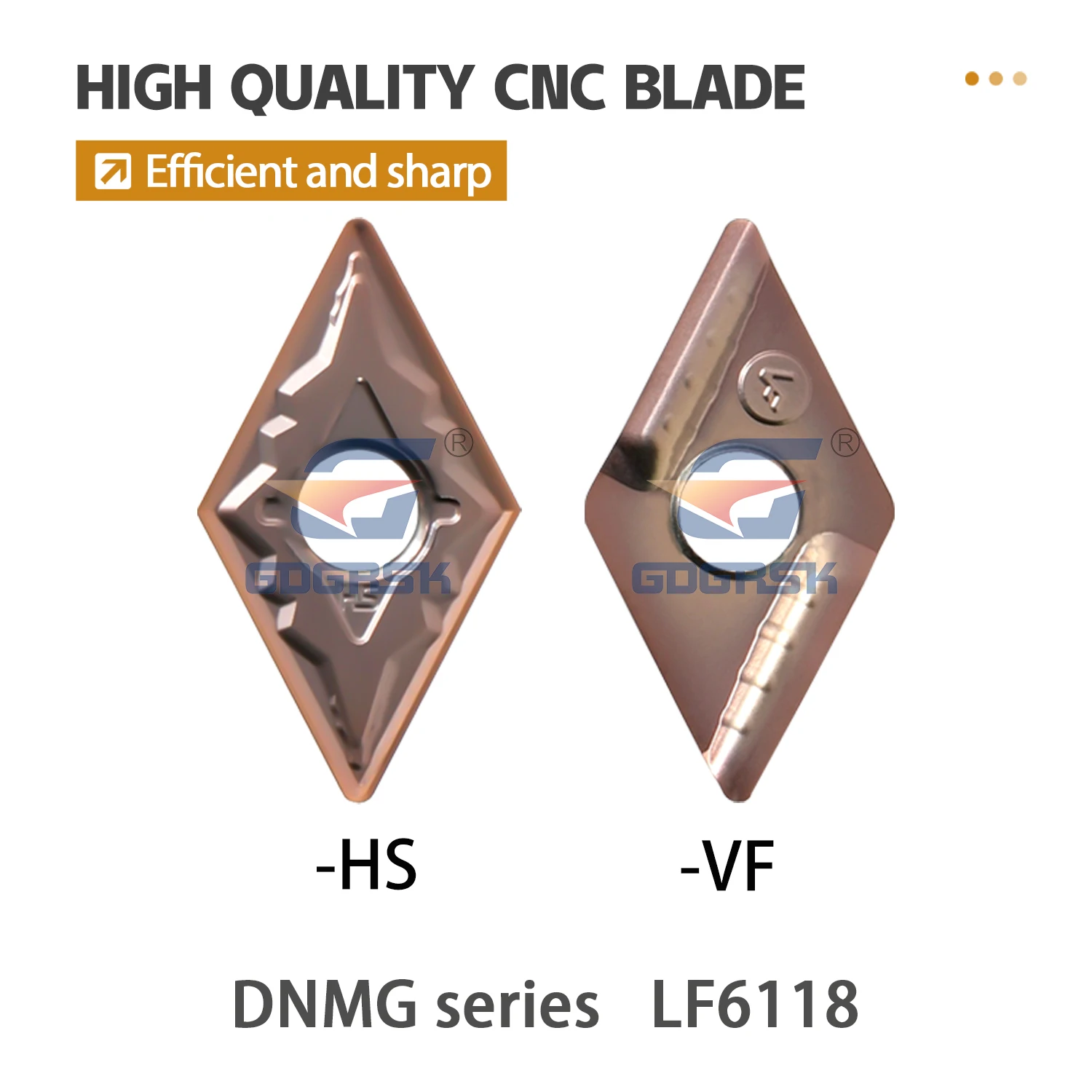 DESKAR 100% оригинальные внешние круговые лезвия токарного станка CCMT060204/08 DNMG150604/08-HS R-VF LF6118 режущие инструменты из нержавеющей стали с ромбами