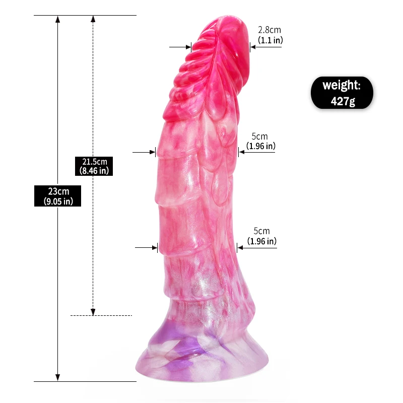 FAAK Fantasy Dragon Dildo With Suction Cup Silicone Colorful Curved Penis Female Masturbator Anal Sex Toys Shop G-spot Stimulate