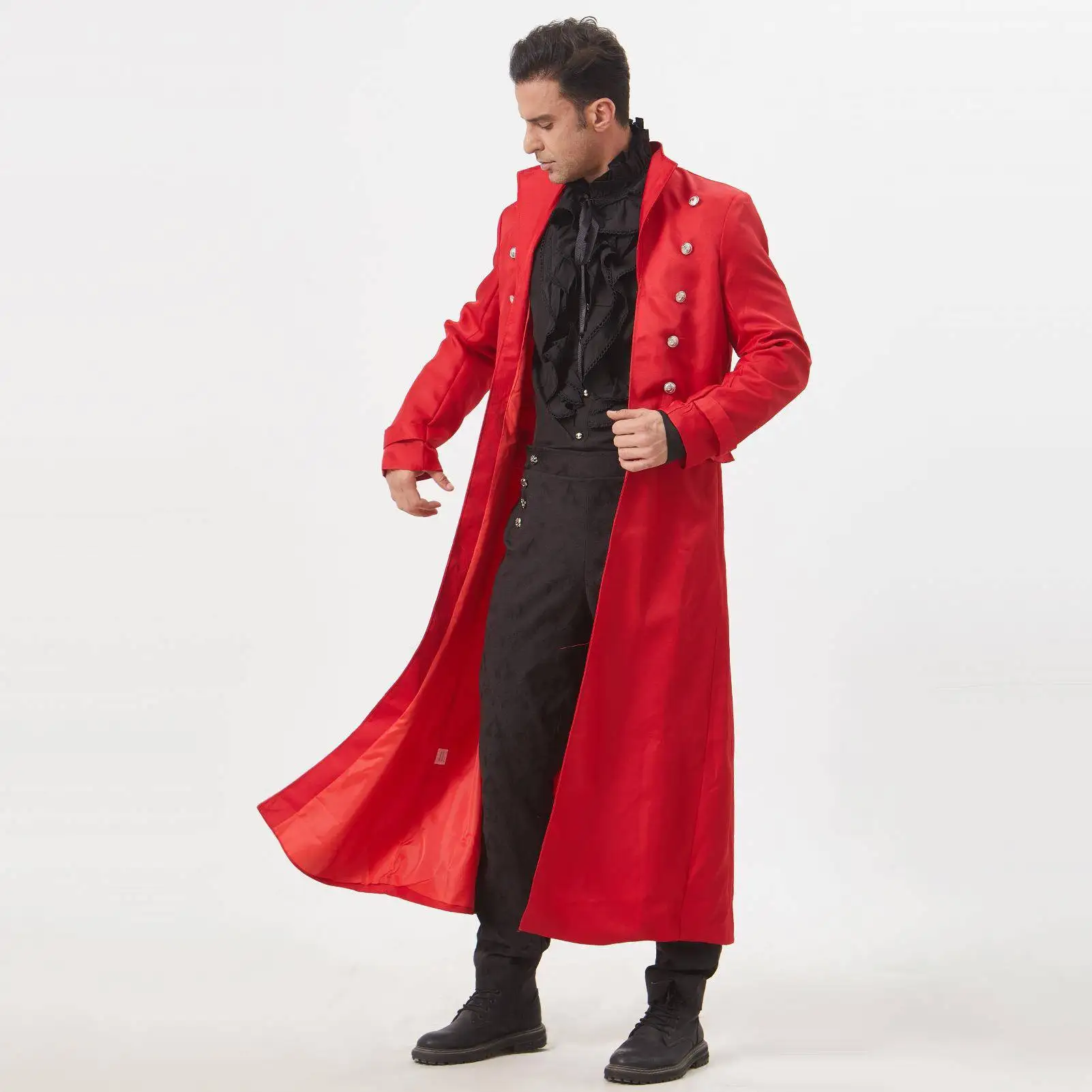 

Мужской ретро St Punk F Jaet готический викторианский эпоха Хэллоуин костюм orm женский этнический сценический костюм традиционный ханьфу