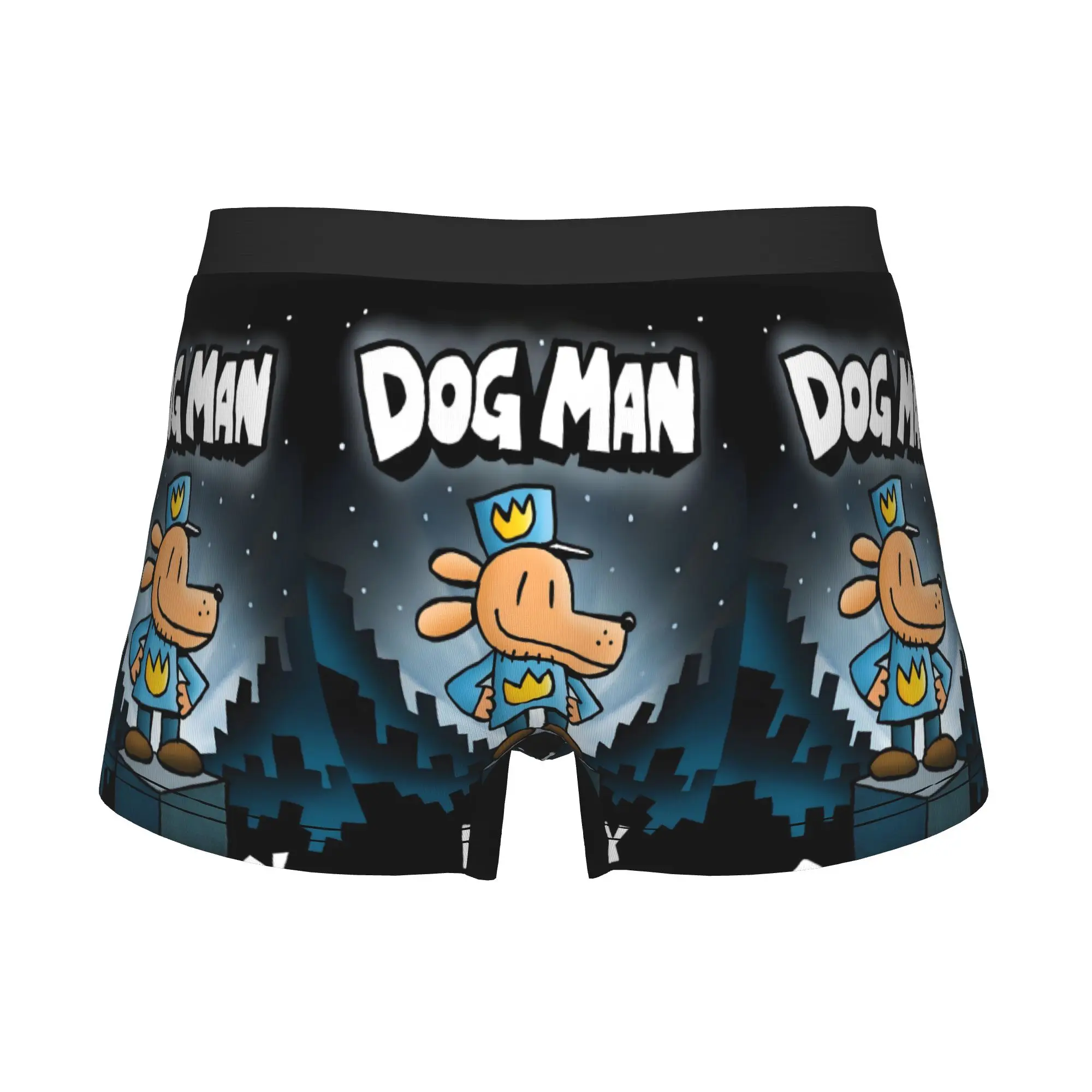 Comic D-Dogman Boxers Shorts Men Classic Dav Pilkey Briefs Underwear Funny Underpants