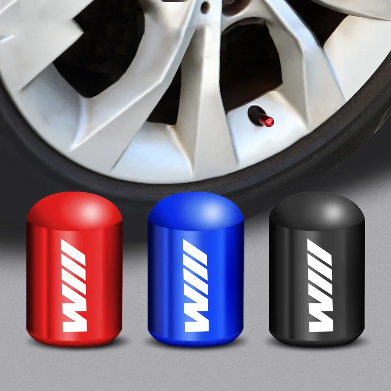 4PCS Auto Wheel Tire Valve Stem Caps Cover For BMW M Power Performance E90 E91 E92 E93 X1 X3 X5 X6 M3 M5 F18 E63 Car Accessories