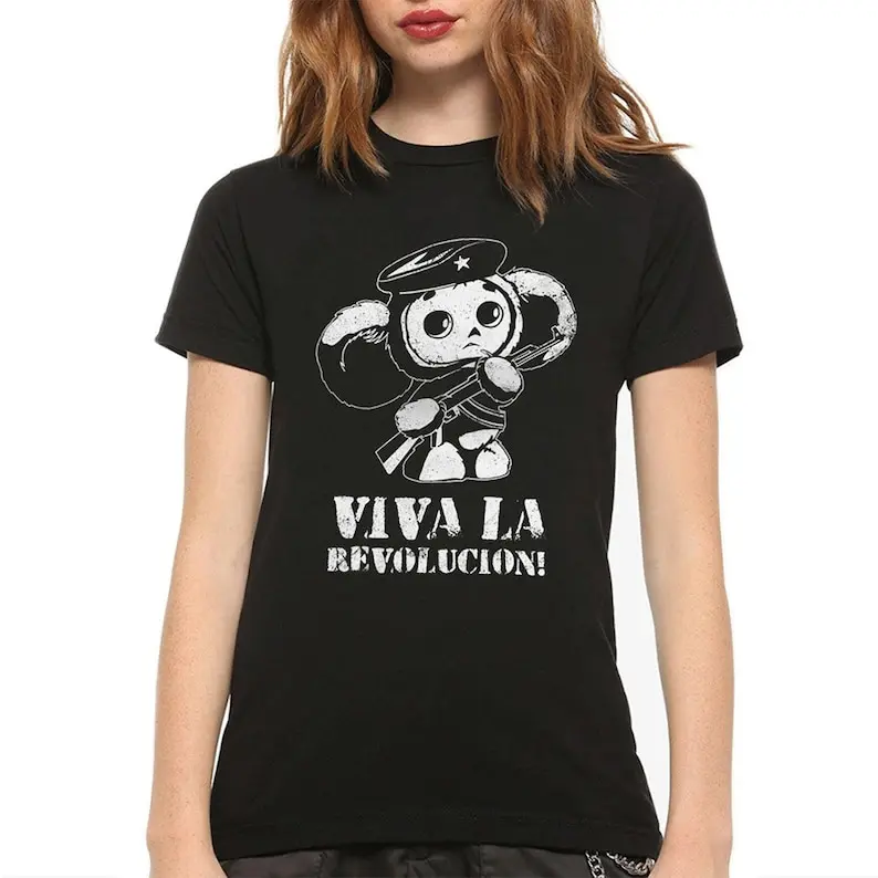 Che Burashka Viva La Revolucion T-Shirt  Cheburashka Che Guevara Shirt  Men's Women's Sizes (CHE-966111)