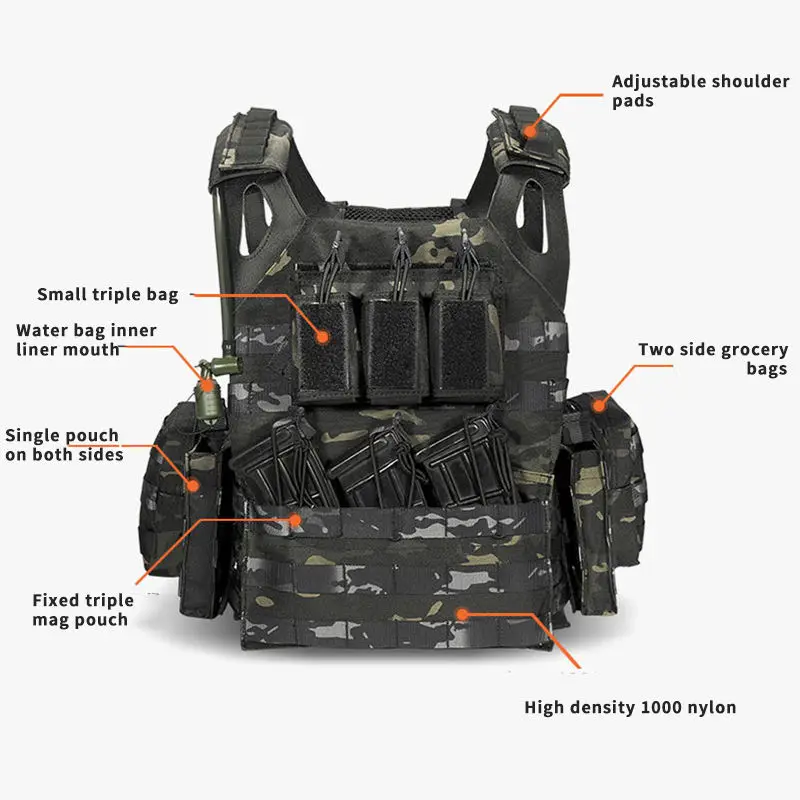 Tactical Tank Top Lightweight Camo Training Vest Outdoor CS Field Equipment Tactical Vest