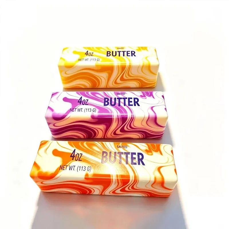 Hawaii Rhyolite Colors Butter Stick Squishy Fidget Toys Elastic Cheese Stick Funny Squeeze Prank Toy Stress Anxiety Relief Game view 4