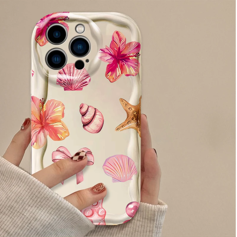 Phone Case For iPhone 16 16E 15 14 13 12 11 Pro Max X XS X S Max XR SE 2020 SE4 7 8 Colorful Marine Organism Soft Silicone Cover view 3