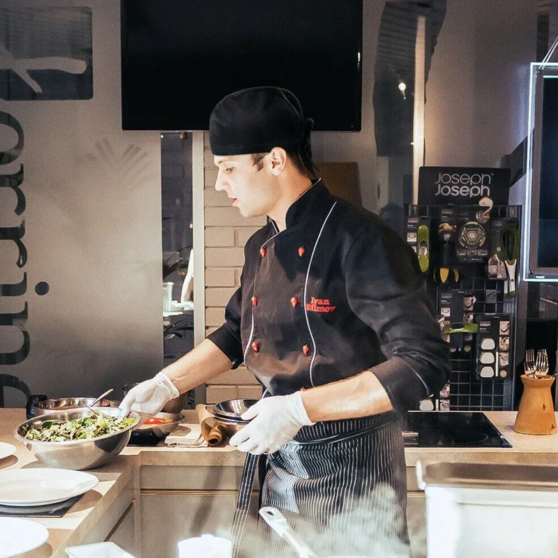 2025halloween Chapeau de Chef de Pirate, ensembles de vêtements de travail de restauration, casquette de Chef，tablier de cuisine