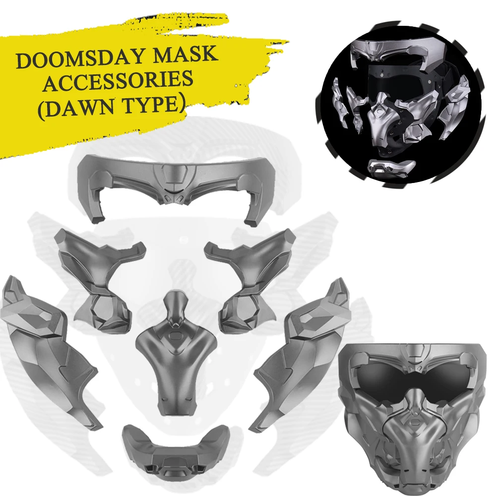 

Tactical Doomsday Mask Accessorie Airsoft DIY Magnetic Attachment Armour Module Full Face Protective Masks Hunting Role-playing