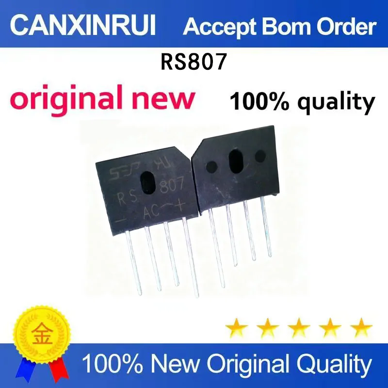 (5-100 Pieces) Brand new original RS807 flat bridge rectifier bridge spot chip