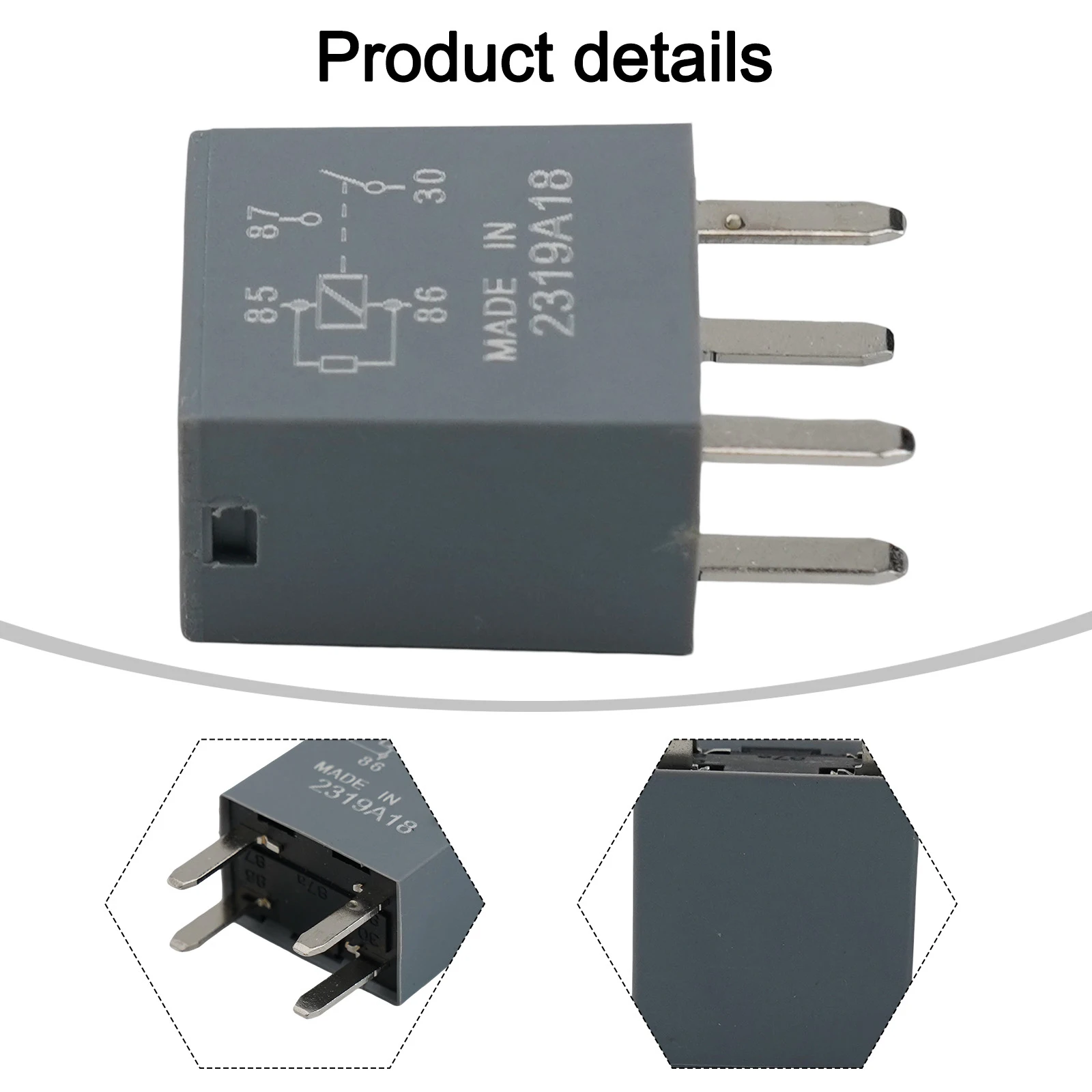 3 Pack Car Relay 68083380AA 12VDC 35A 4Pin for Dodge For Jeep For Chrysler Vehicles Suitable for Various Electrical Components