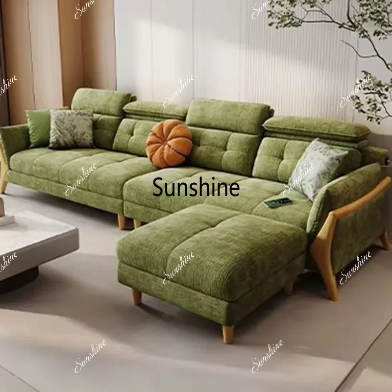 Lounge Corner Living Room Sofas Puffs Futon Sectional Designer Replica Living Room Sofas Modern Decor Muebles Home Furniture  FT
