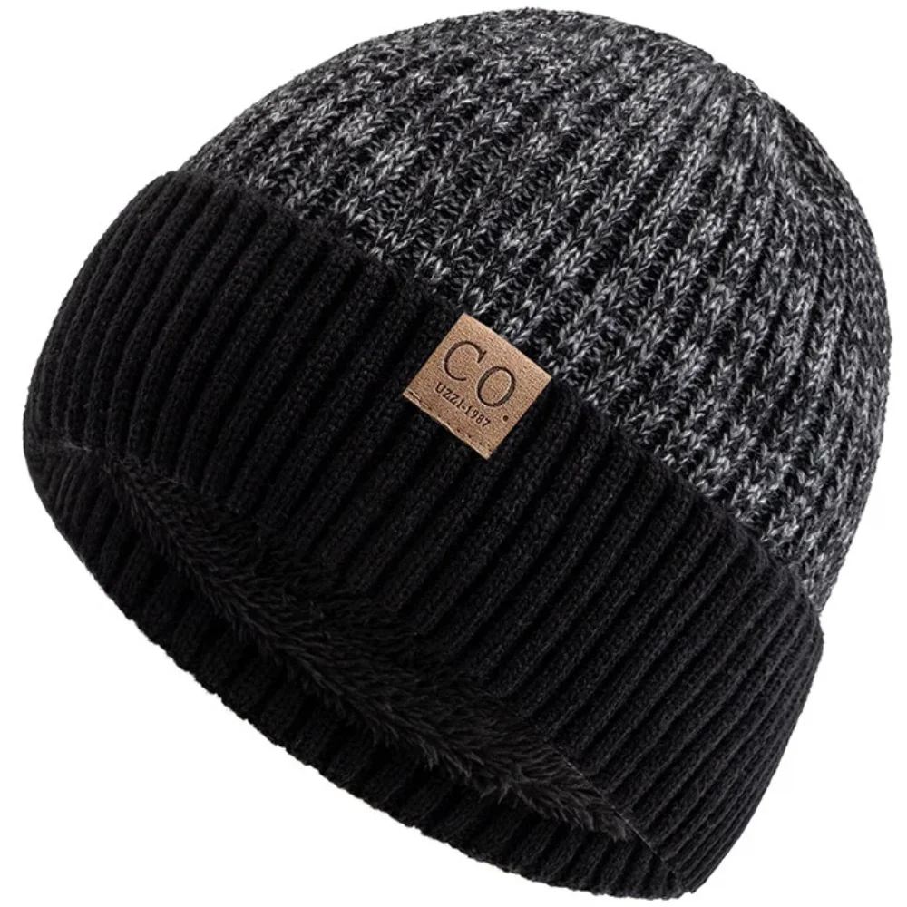Heißer Verkauf Besondere Winter Warme Hüte Fleece Gefüttert Farbmischung Beanie Cap Für Männer & Frauen Outdoor Klassische Chic Strickmütze