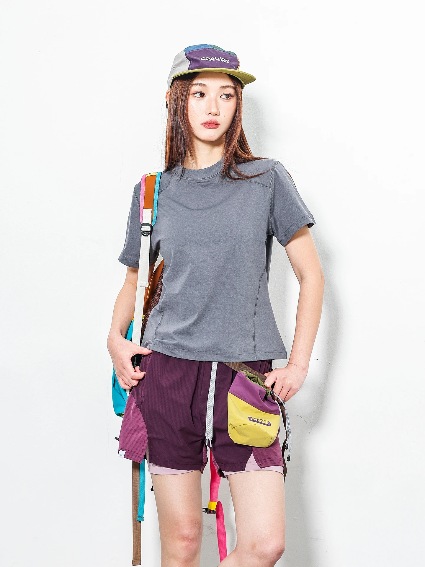 

Slim Fit round Ne ort Sve T-irt Women's Summer Sportswear Running Fitn Exercise Top Hассo Line 2026 New Sle